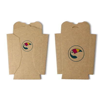 Pommes Verpackung bedruckt (verschließbar) - Pommes Box mit Logo