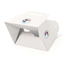 Expresslieferung: Lunchbox aus Pappe bedrucken, to go Verpackungen mit Tragegriff
