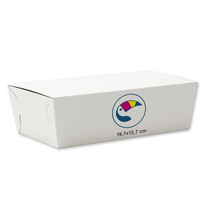 Expresslieferung: Snackbox bedrucken, to go Verpackungen aus Karton