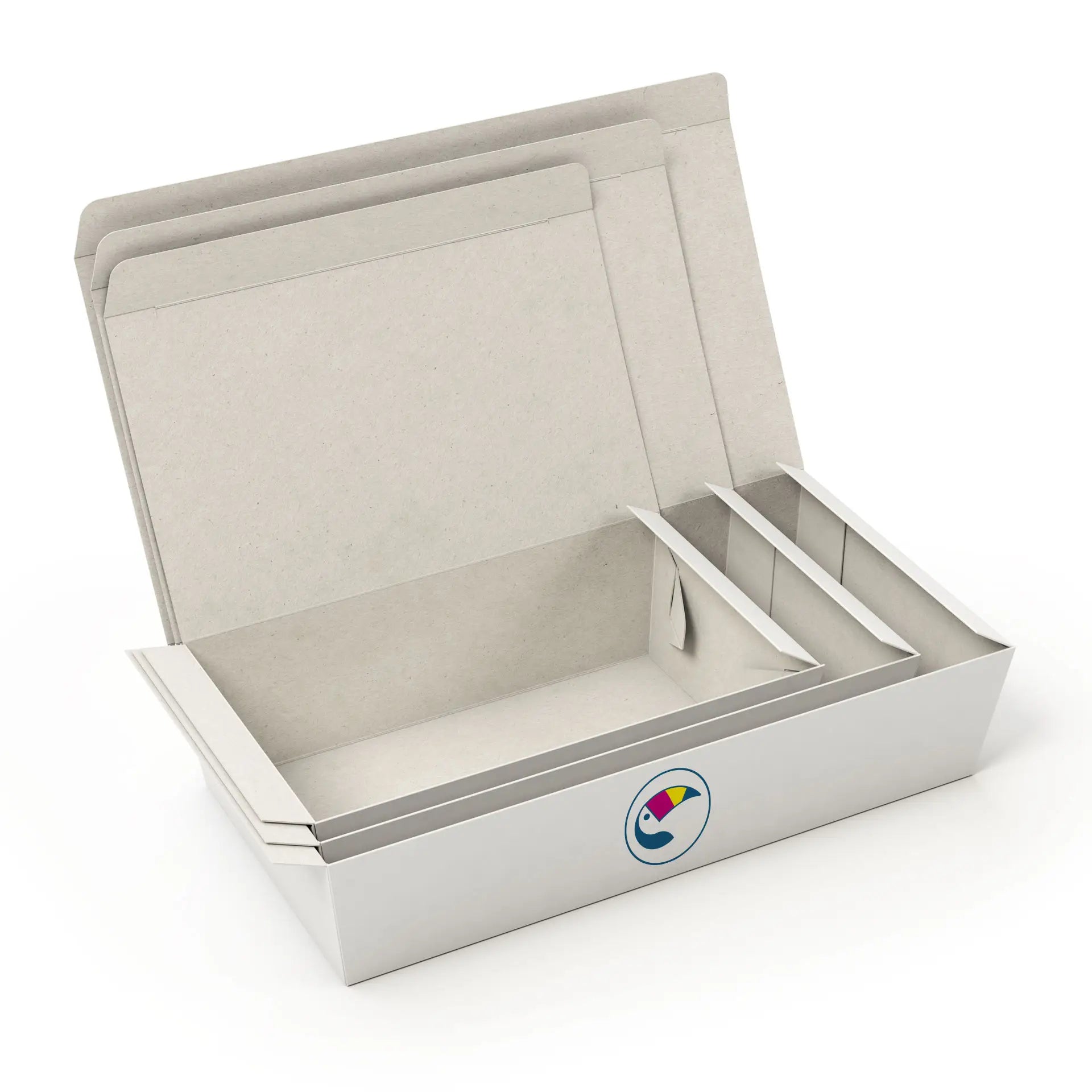 Expresslieferung: Snackbox bedrucken, to go Verpackungen aus Karton