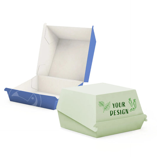 Expresslieferung: Burgerboxen individuell bedrucken - Fast-Food Verpackungen