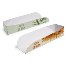 Expresslieferung: Hot Dog Verpackung bedrucken, Hot Dog Schale individuell gestalten