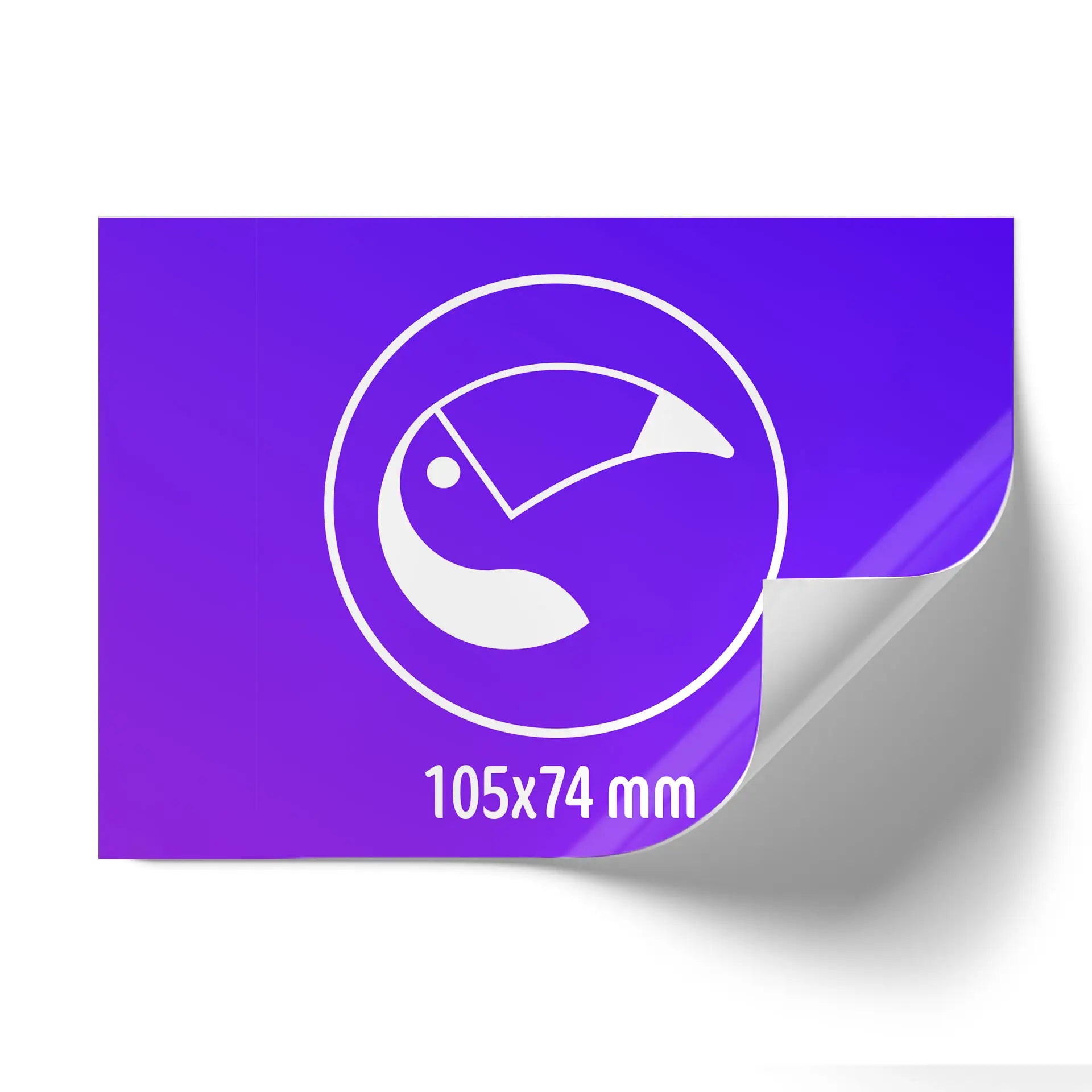 Etikettenrolle bedruckt, Aufkleber individuell gestalten