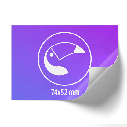 Etikettenrolle bedruckt, Aufkleber individuell gestalten