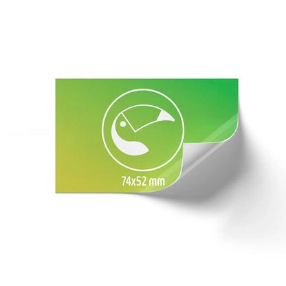 Etikettenrolle bedruckt, Aufkleber individuell gestalten