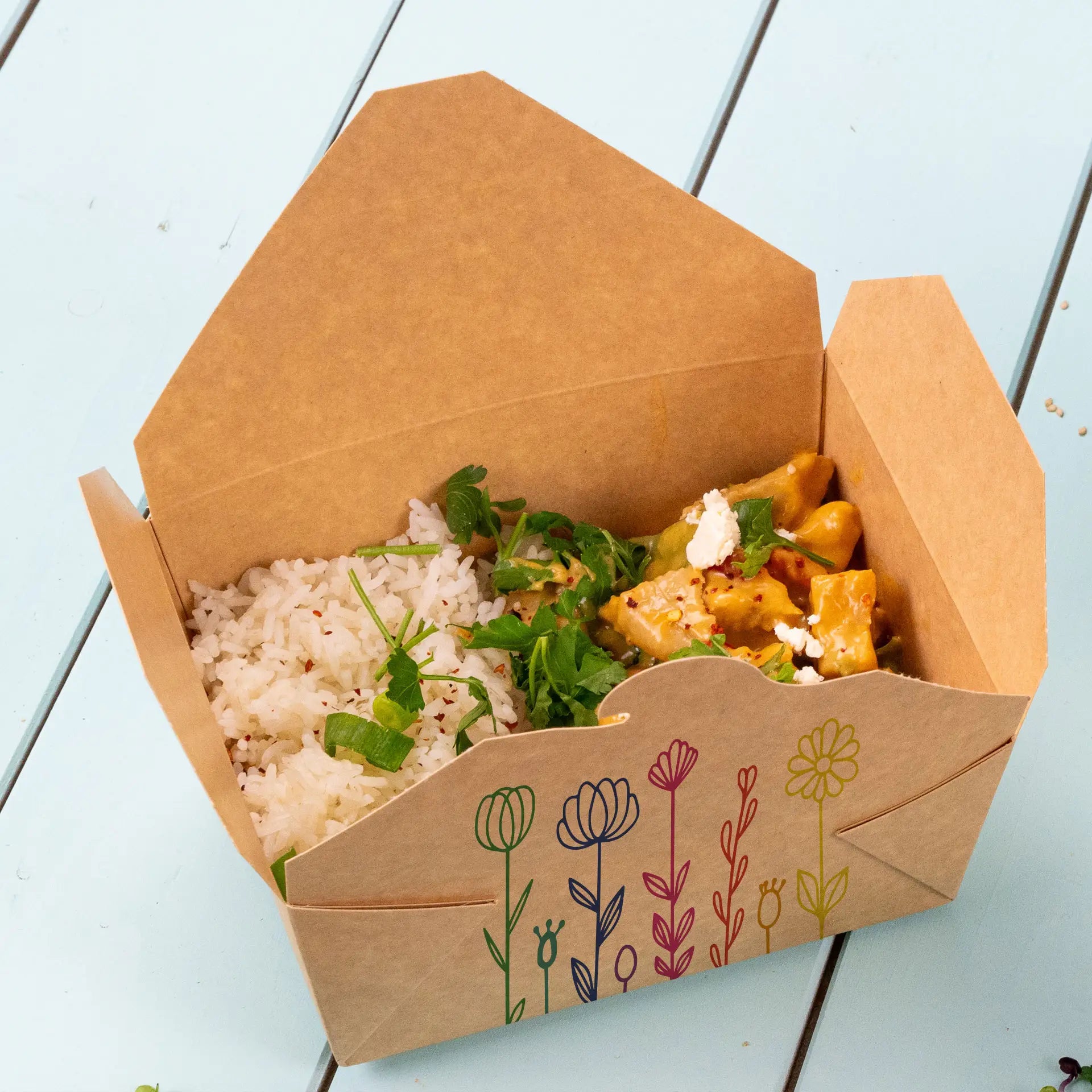 Take-away Boxen bedrucken, Take-away Verpackung individualisieren