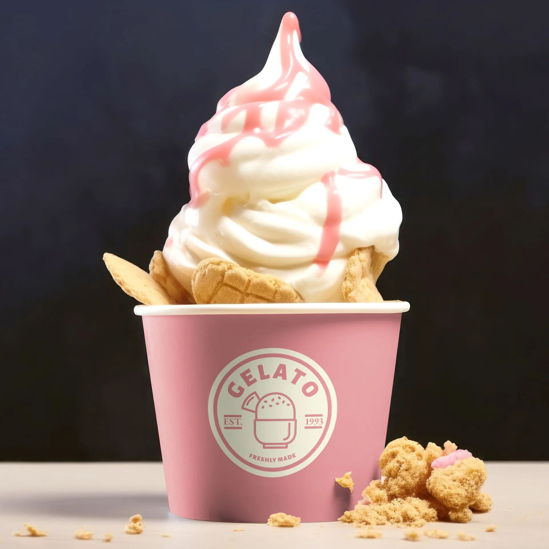 Eisbecher individuell bedruckt (klein)