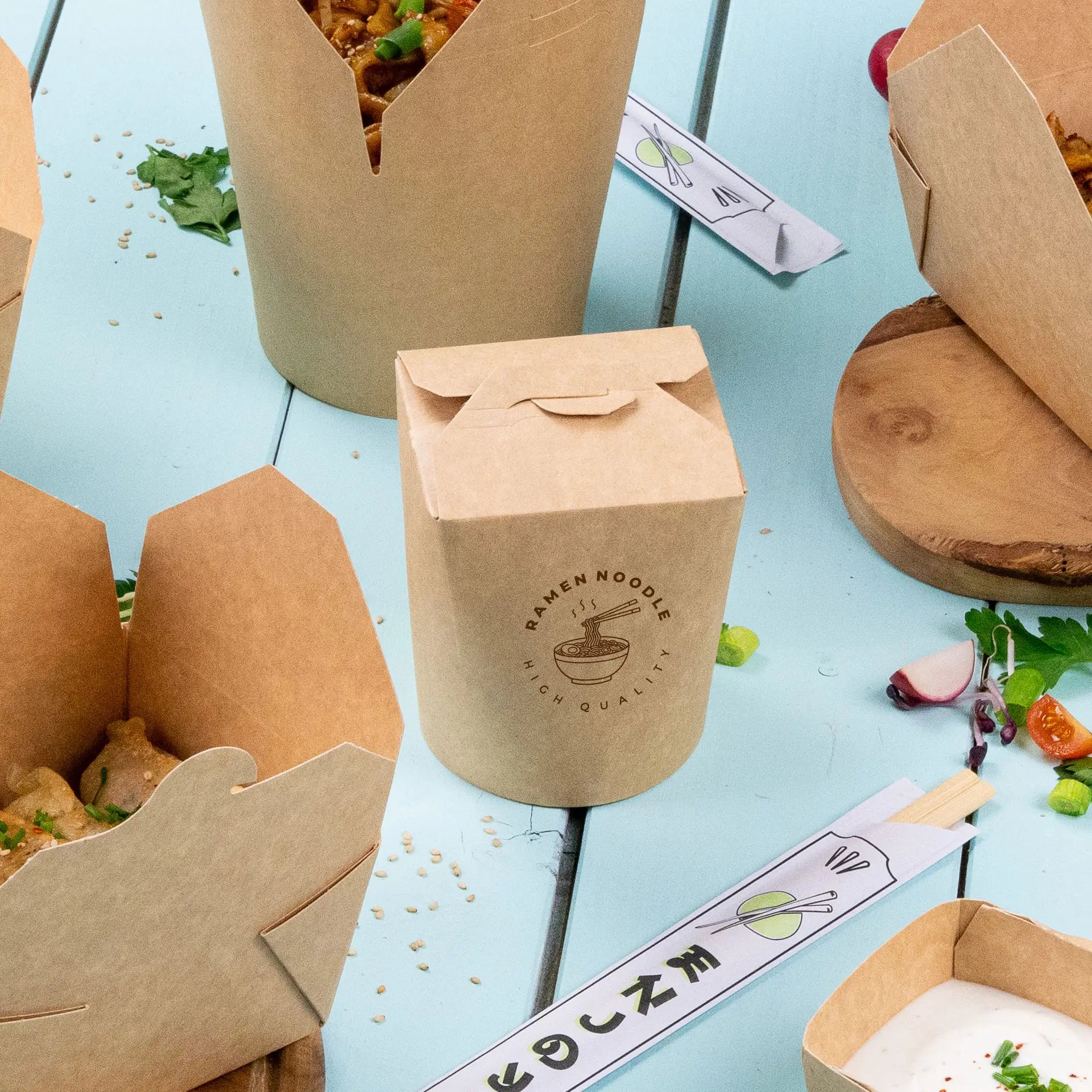 Asiaboxen individuell bedrucken - bedruckte Nudelboxen