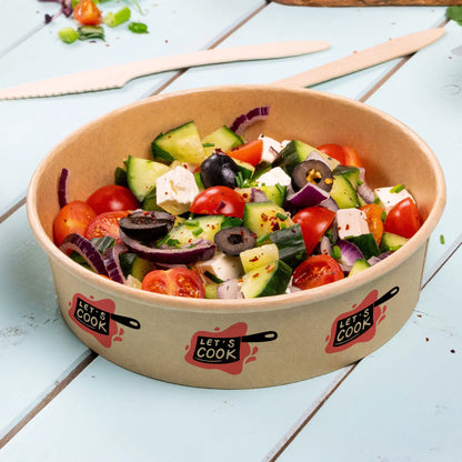 Bedruckte Salatschalen (rund) - Bowls individuell bedruckbar