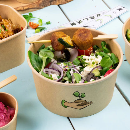Bedruckte Salatschalen (rund) - Bowls individuell bedruckbar