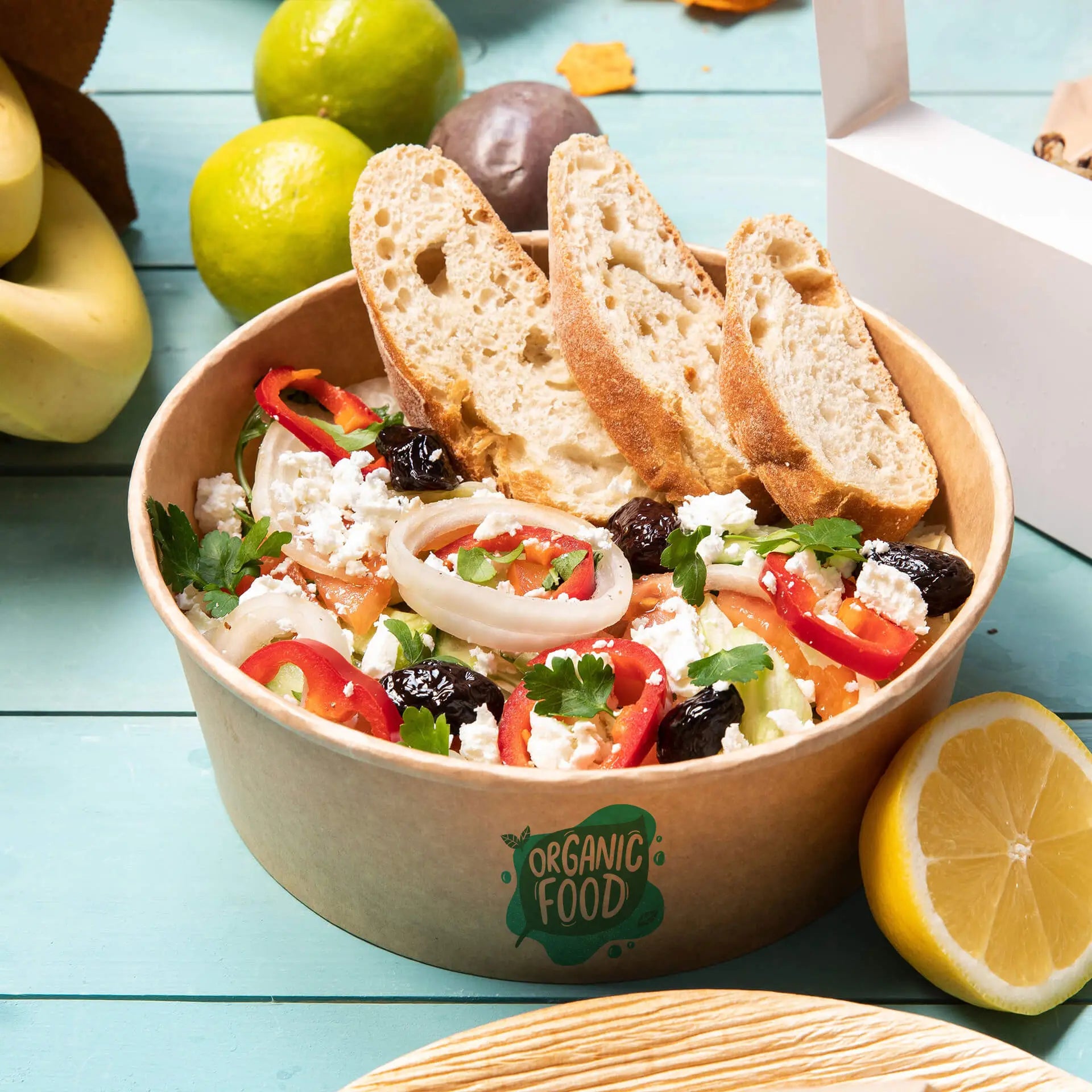 Bedruckte Salatschalen (rund) - Bowls individuell bedruckbar