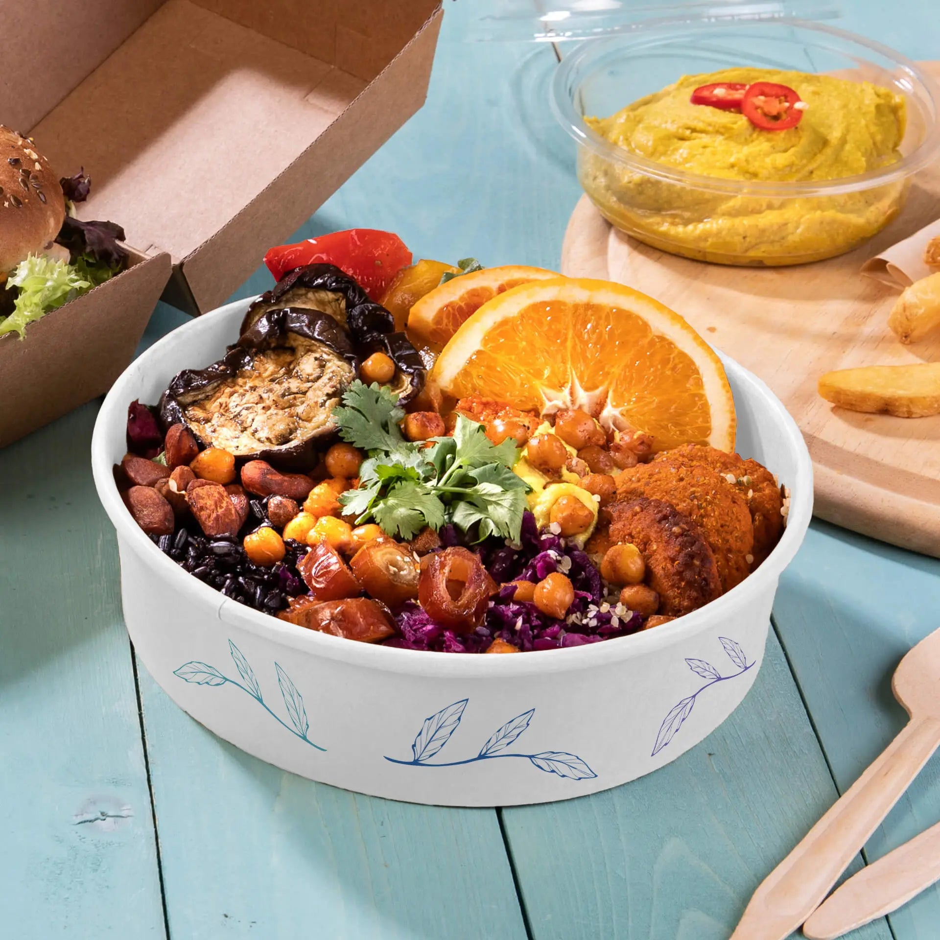 Bedruckte Salatschalen (rund) - Bowls individuell bedruckbar