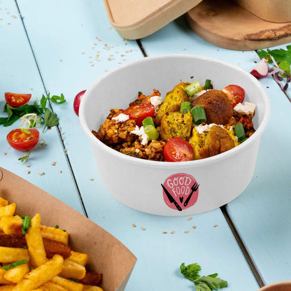 Bedruckte Salatschalen (rund) - Bowls individuell bedruckbar