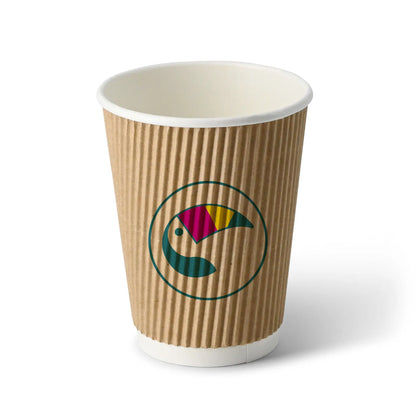 Expresslieferung: Coffee to go Becher - Riffelbecher für Heißgetränke