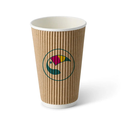 Expresslieferung: Coffee to go Becher - Riffelbecher für Heißgetränke
