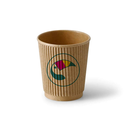 Expresslieferung: Coffee to go Becher - Riffelbecher für Heißgetränke