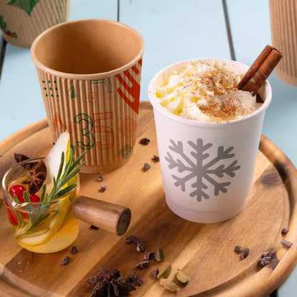 Coffee to go Becher - Riffelbecher für Heißgetränke