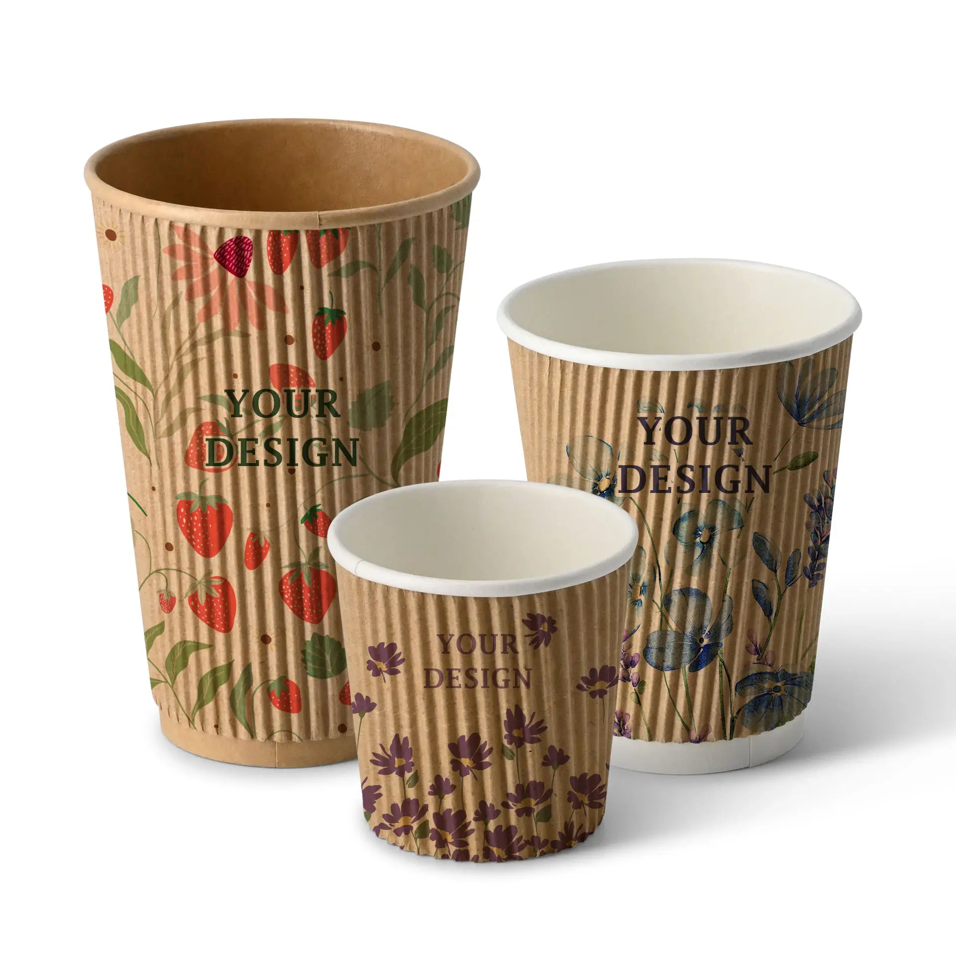 Coffee to go Becher - Riffelbecher für Heißgetränke