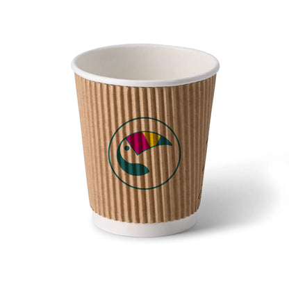 Coffee to go Becher - Riffelbecher für Heißgetränke