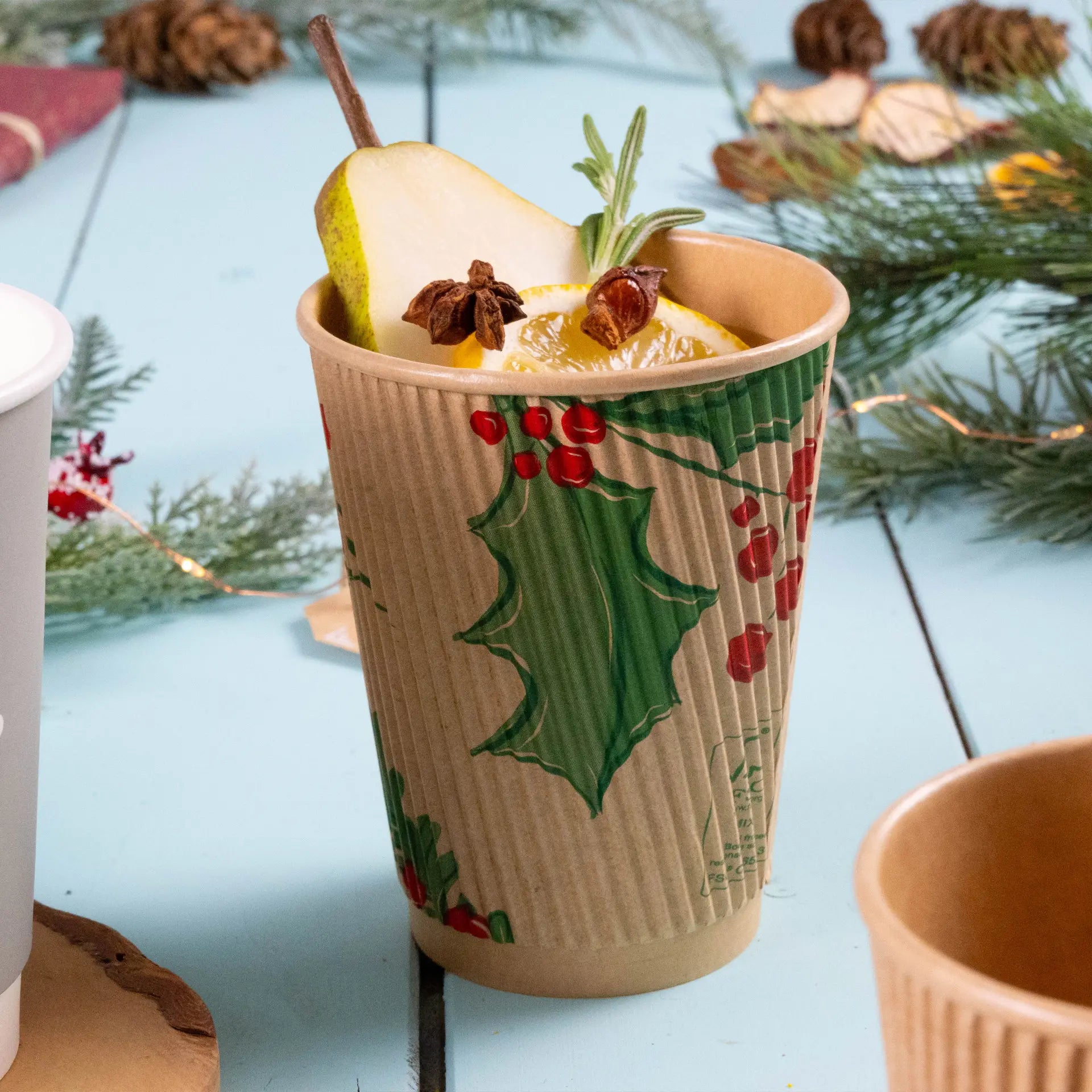 Coffee to go Becher - Riffelbecher für Heißgetränke