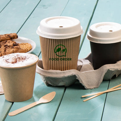 Coffee to go Becher - Riffelbecher für Heißgetränke