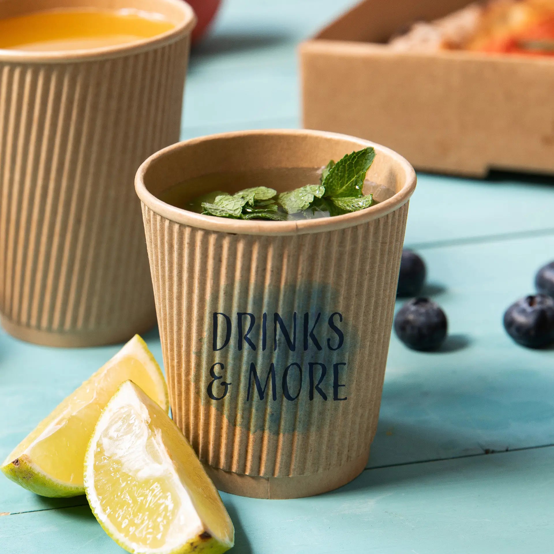 Coffee to go Becher - Riffelbecher für Heißgetränke