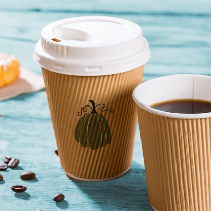 Coffee to go Becher - Riffelbecher für Heißgetränke