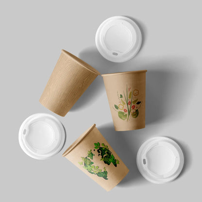 Einwandige bedruckte Pappbecher- Coffee to go Becher mit Logo