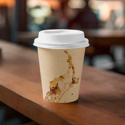 Einwandige bedruckte Pappbecher- Coffee to go Becher mit Logo