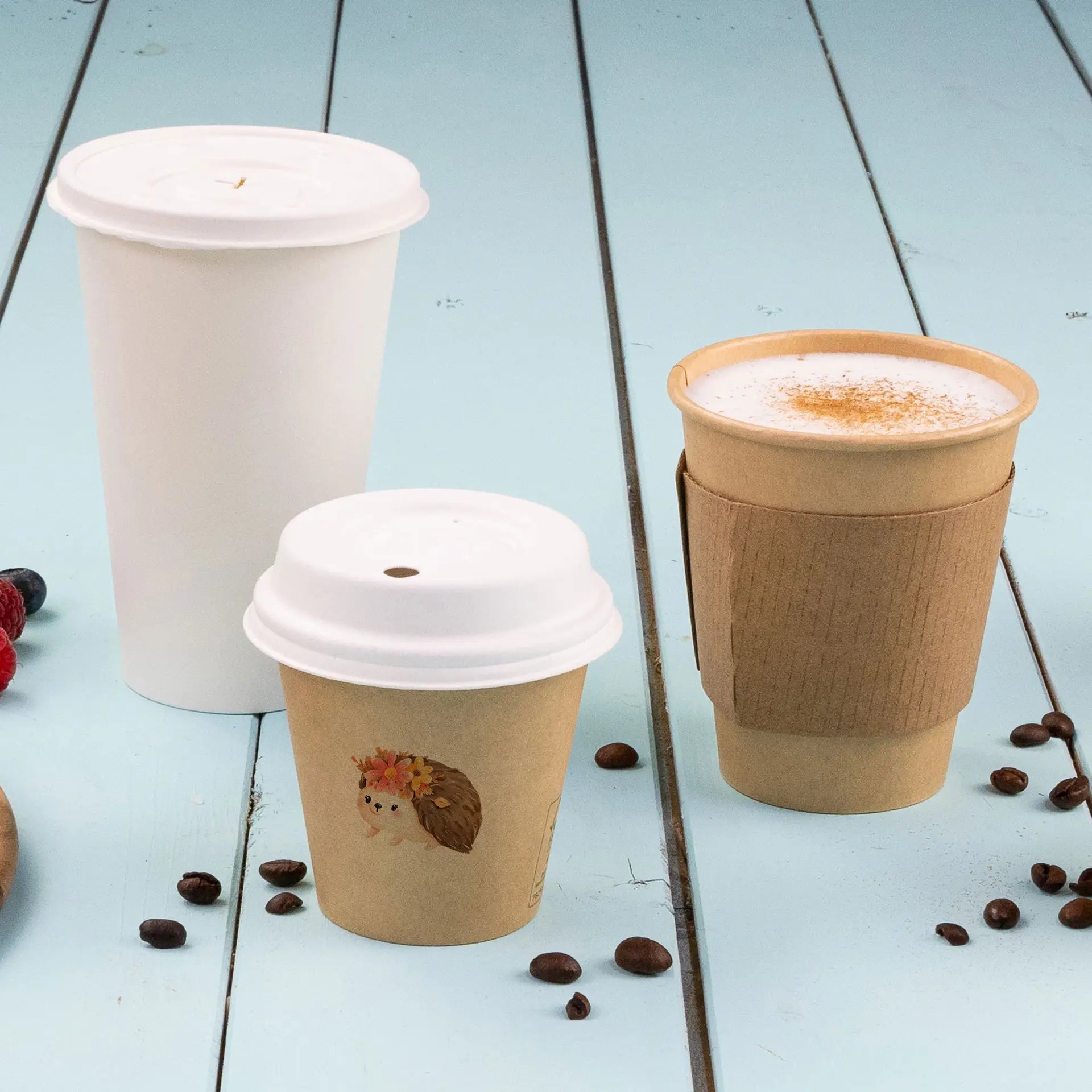 Einwandige bedruckte Pappbecher- Coffee to go Becher mit Logo