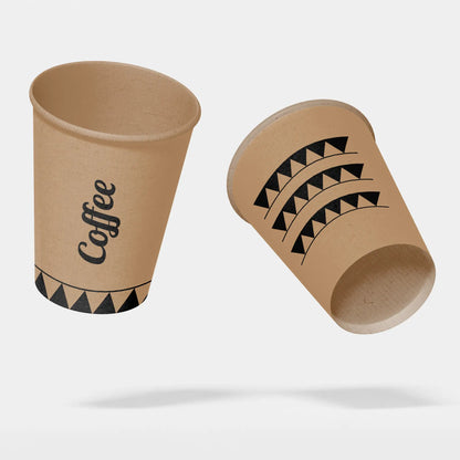 Einwandige bedruckte Pappbecher- Coffee to go Becher mit Logo