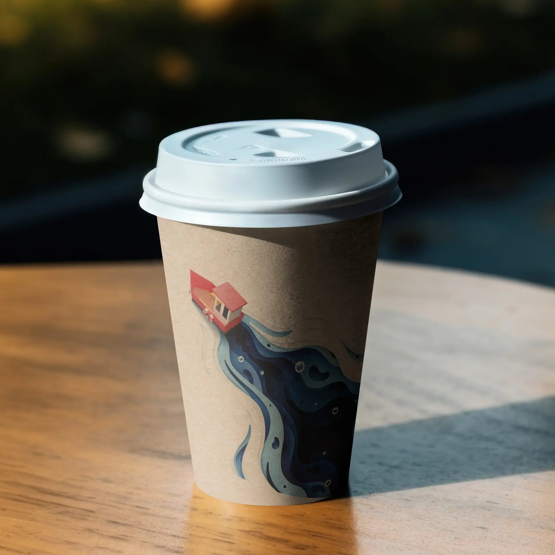 Einwandige bedruckte Pappbecher- Coffee to go Becher mit Logo