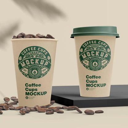 Einwandige bedruckte Pappbecher- Coffee to go Becher mit Logo