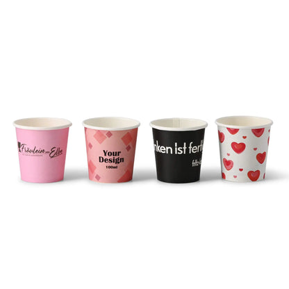 Einwandige bedruckte Pappbecher- Coffee to go Becher mit Logo