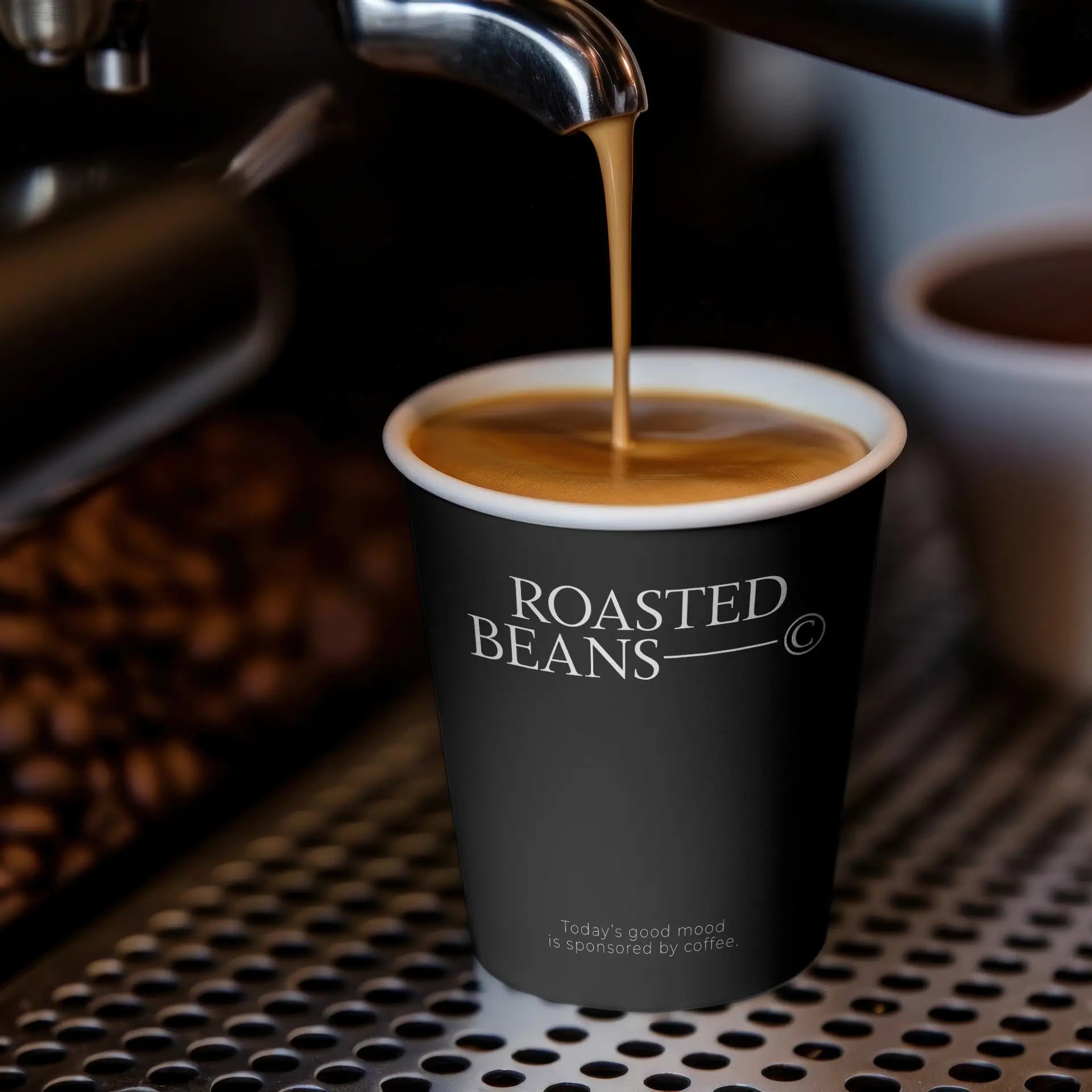 Einwandige bedruckte Pappbecher- Coffee to go Becher mit Logo