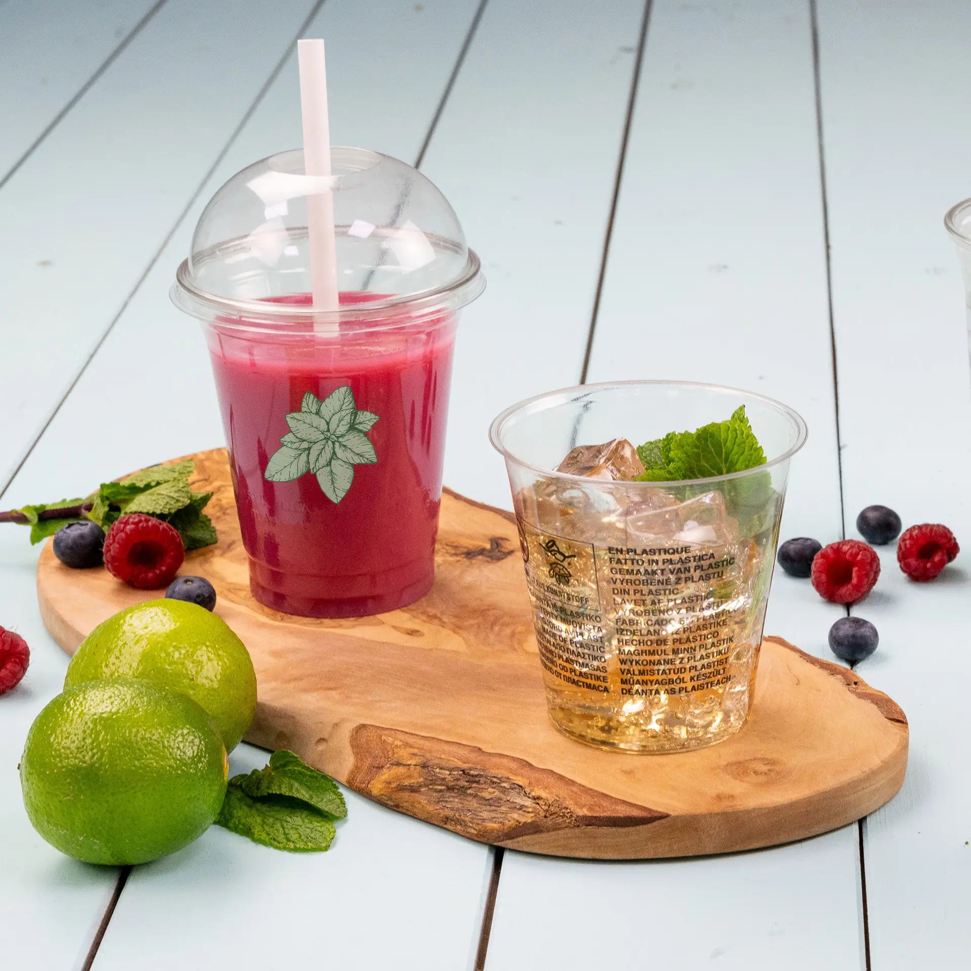 Plastikbecher bedrucken - rPET / PLA Klarbecher