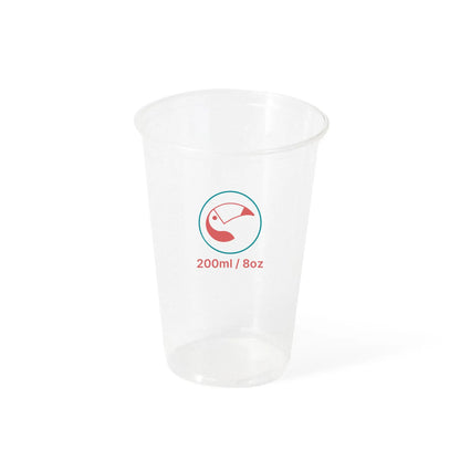 Plastikbecher bedrucken - rPET / PLA Klarbecher