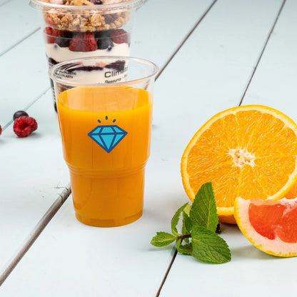 Plastikbecher bedrucken - rPET / PLA Klarbecher