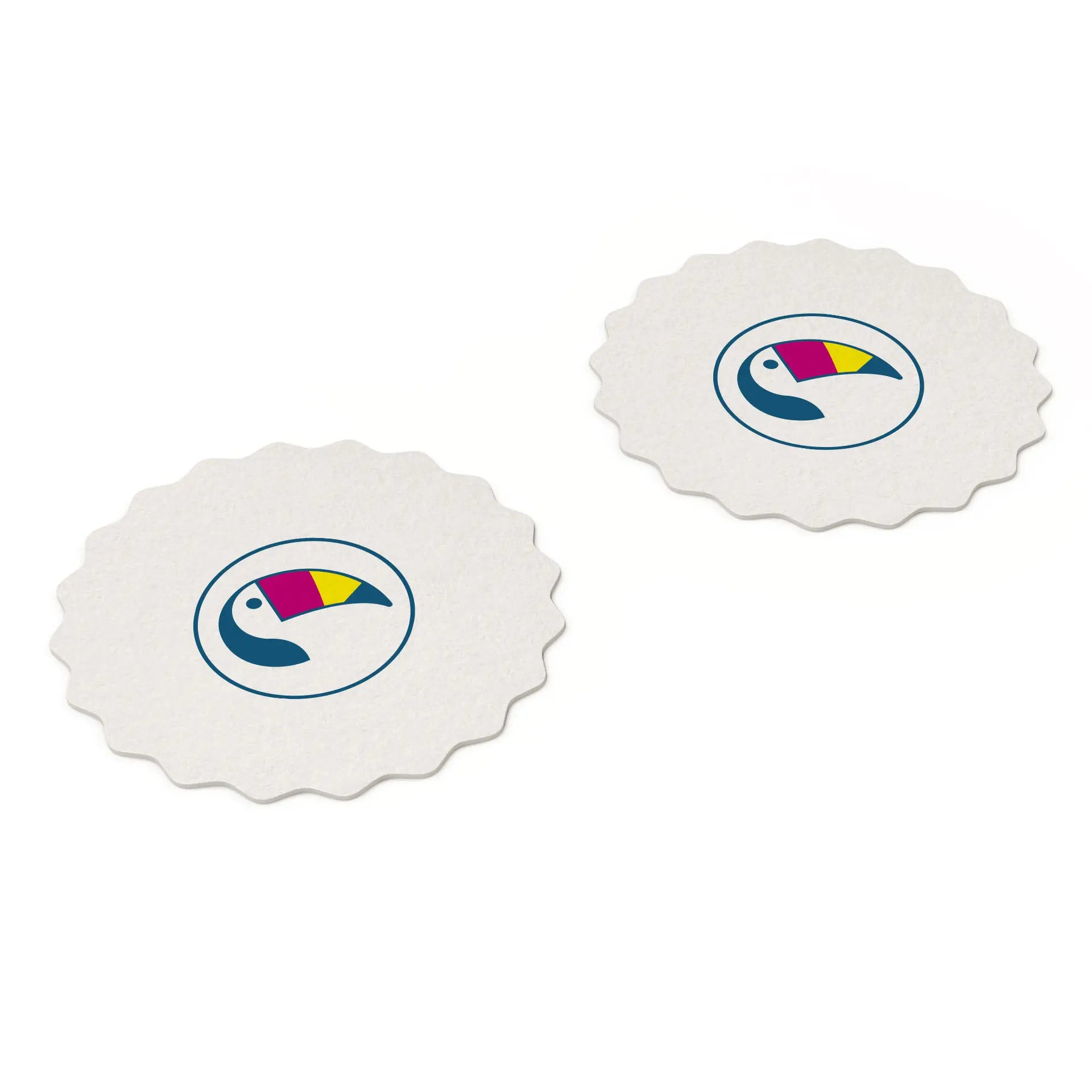 Bedruckte Bierdeckel, Untersetzer für Gläser