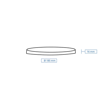 Mehrwegdeckel "merways Bowl" Ø 185 mm, PP, transparent