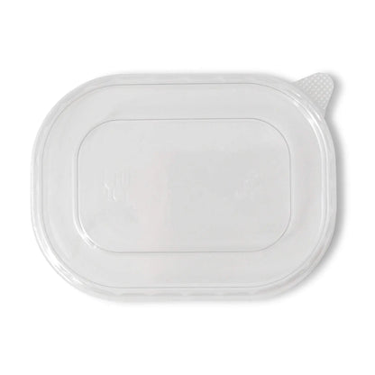 Deckel für Salatschalen, aus rPET, transparent, 11 x 8 cm, ohne Druck