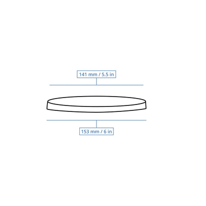 Deckel für Salatschalen, aus rPET, transparent, 150 mm