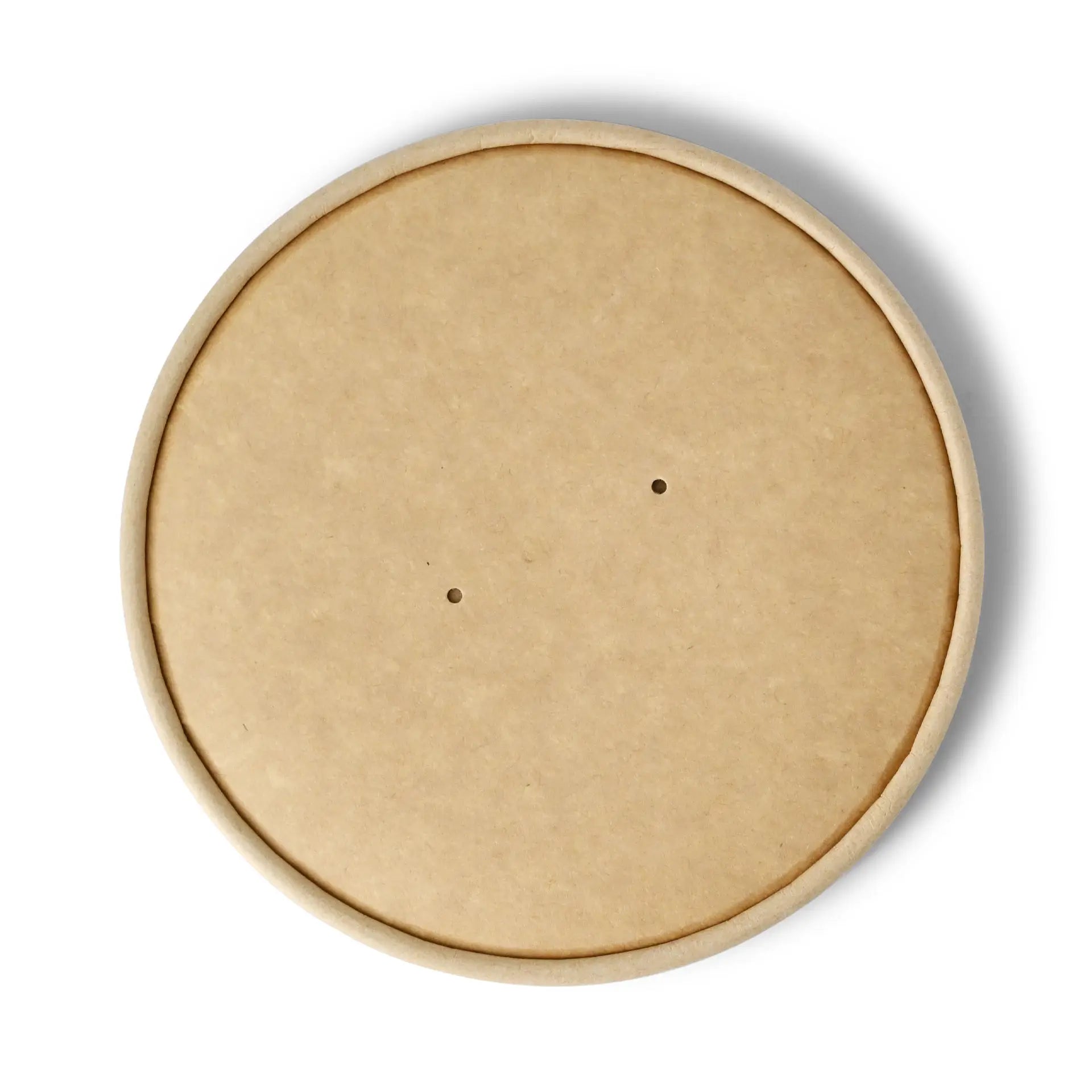 Deckel für Suppenbecher, Membranfunktion, aus Karton, mit PLA Beschichtung, braun, 150 mm