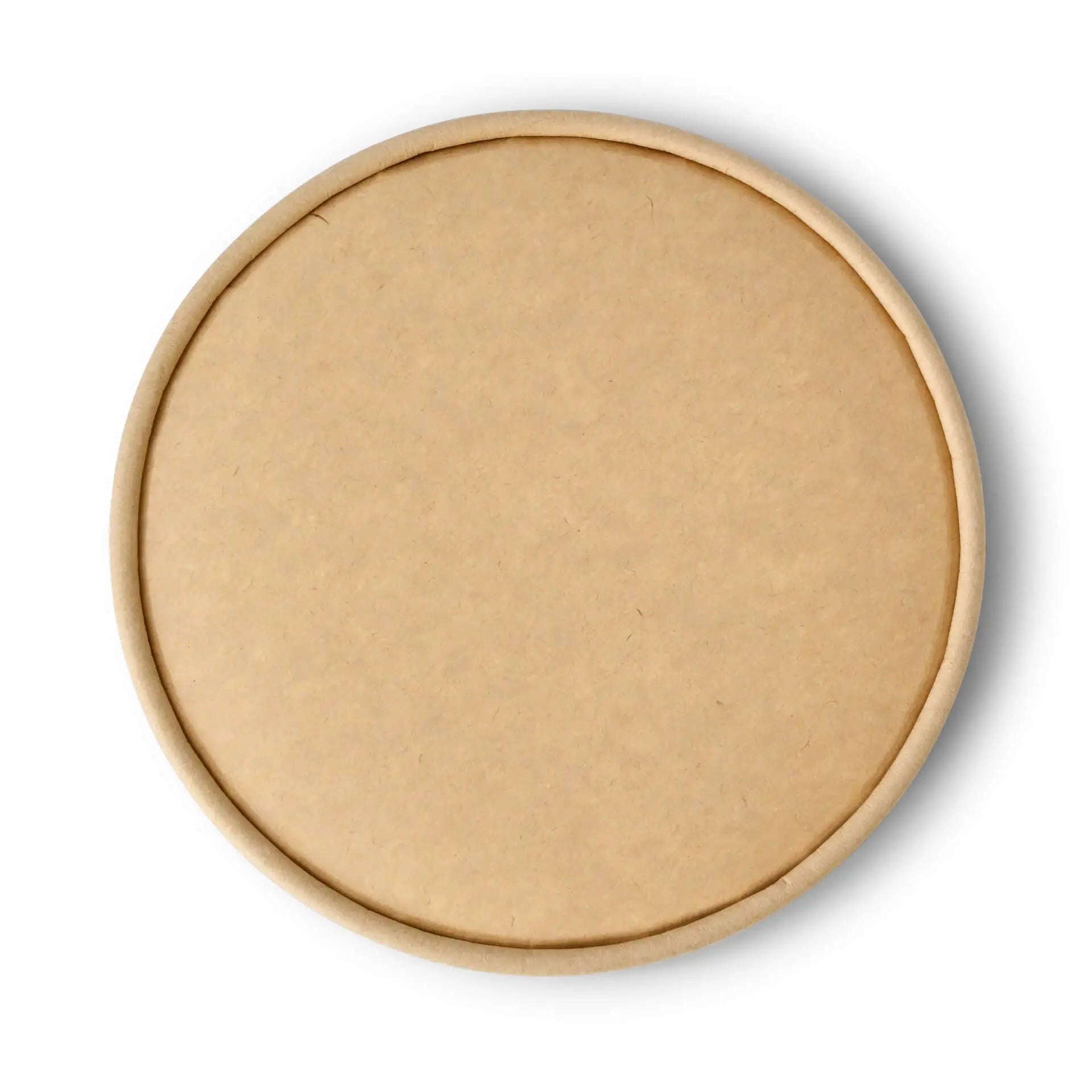Deckel für Salatschalen, aus Karton, mit PLA Beschichtung, braun, 150 mm, ohne Druck