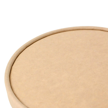 Deckel für Salatschalen, aus Karton, mit PLA Beschichtung, braun, 150 mm